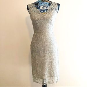 BCBGMaxAzria silver/champagne Lynette dress
